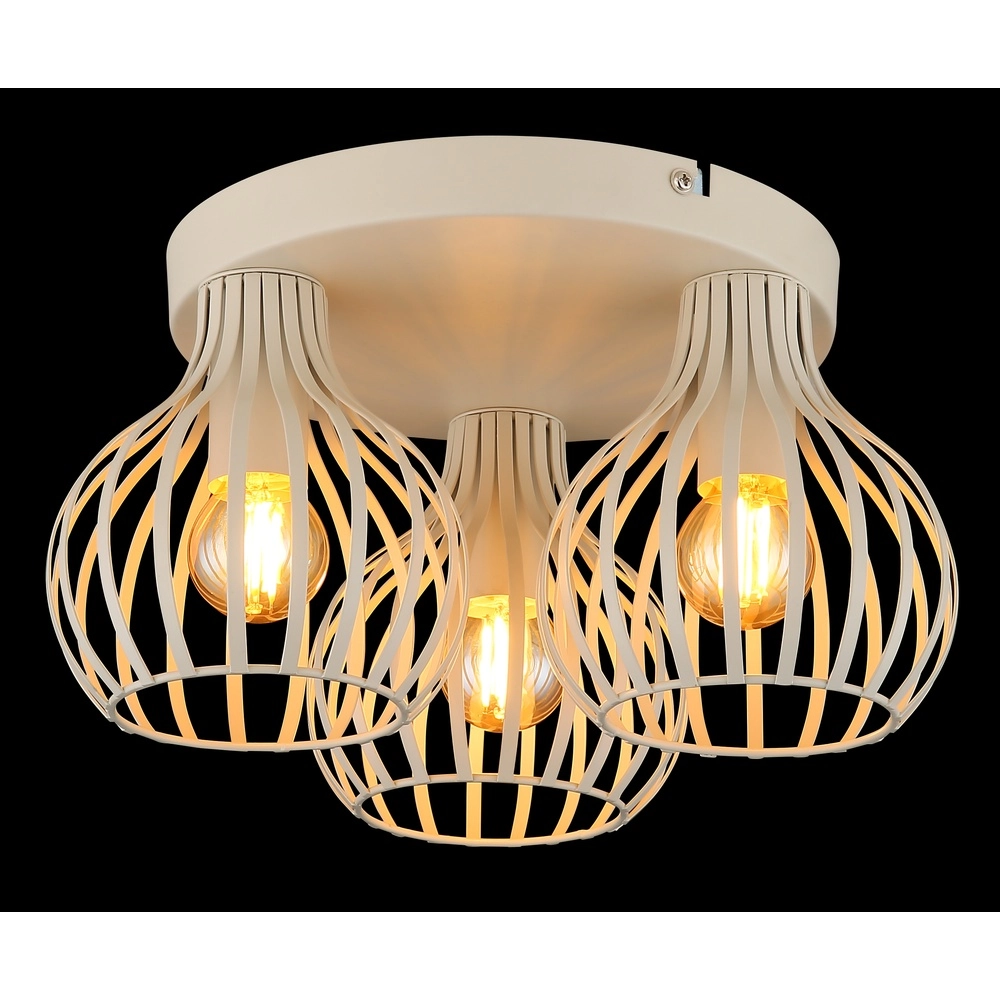 Deckenlampe 3-Leuchten Mateo Sandbraun Globo 9007371575244