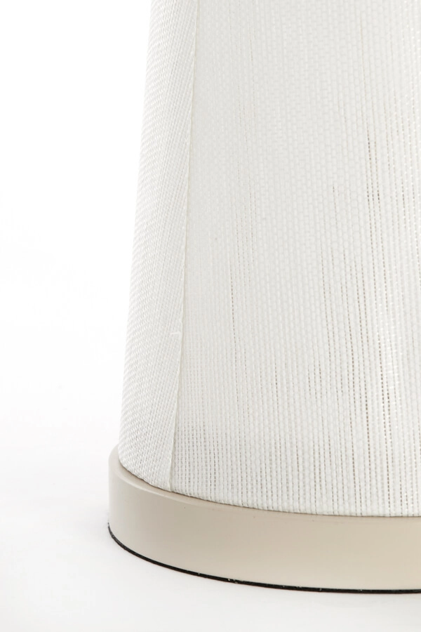Japandi Tischleuchte Fyon Ø 20cm creme mit weiß Light & Living 8717807730666