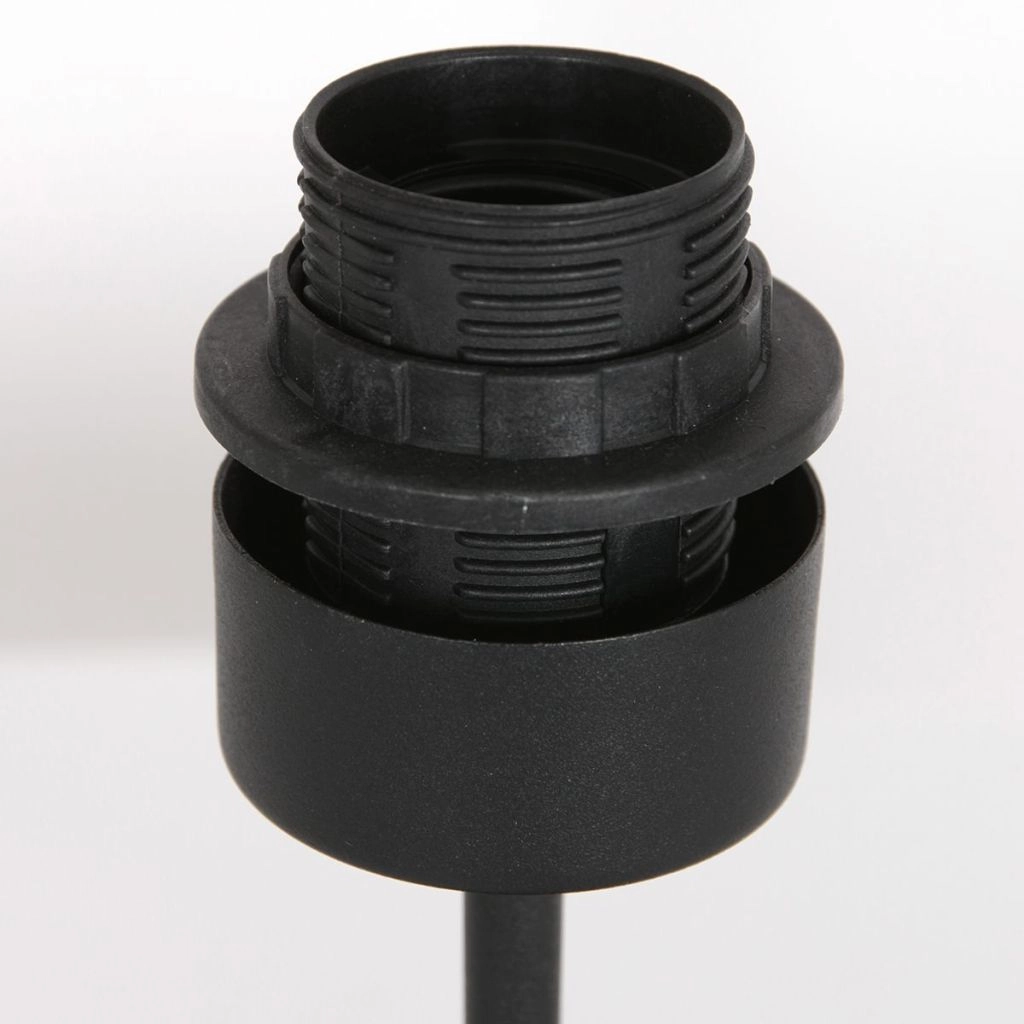 Schwarze Tischlampe Stang mit Korkkappe Ø20 cm Steinhauer 8712746180541
