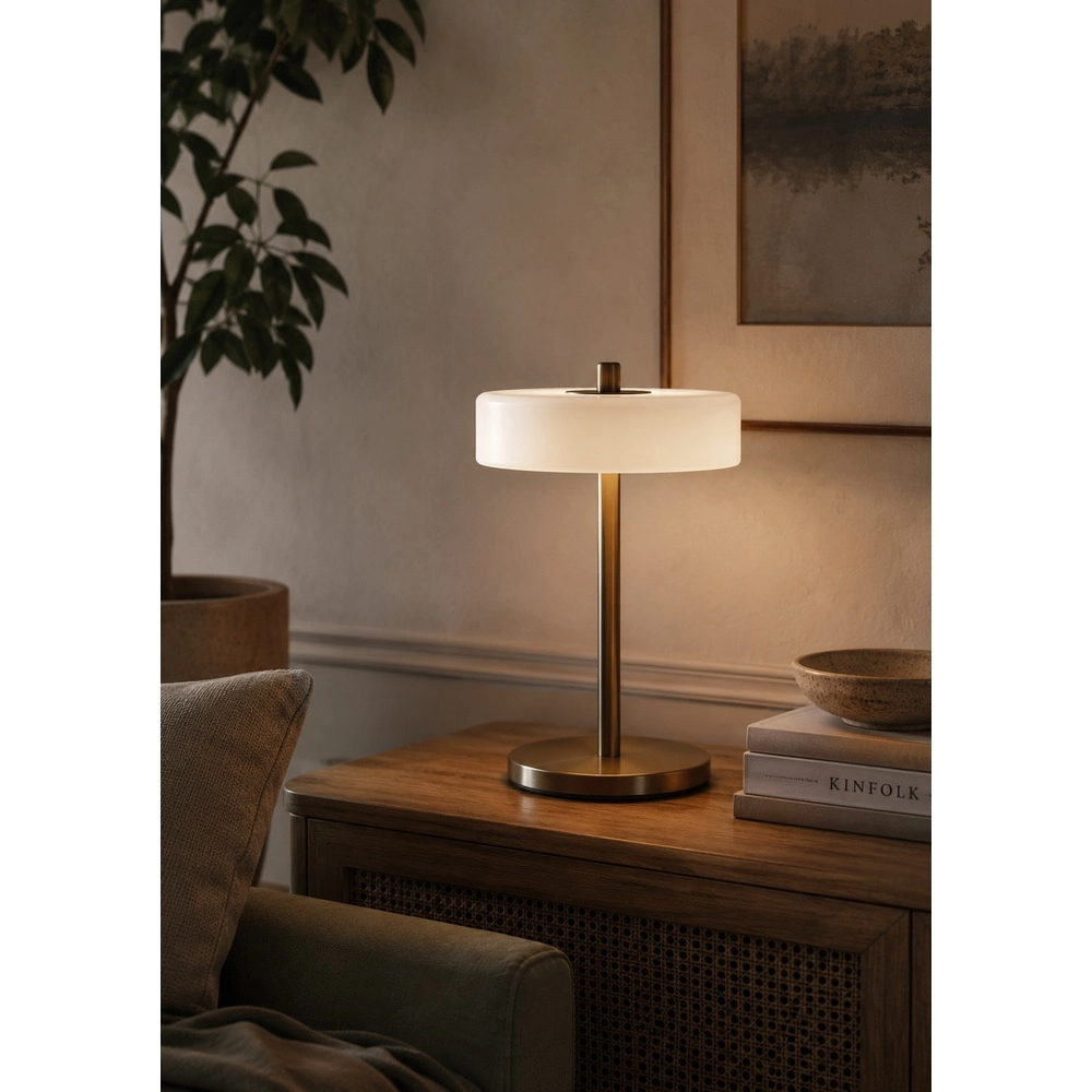 Design-Tischlampe Salve Dark Bronze