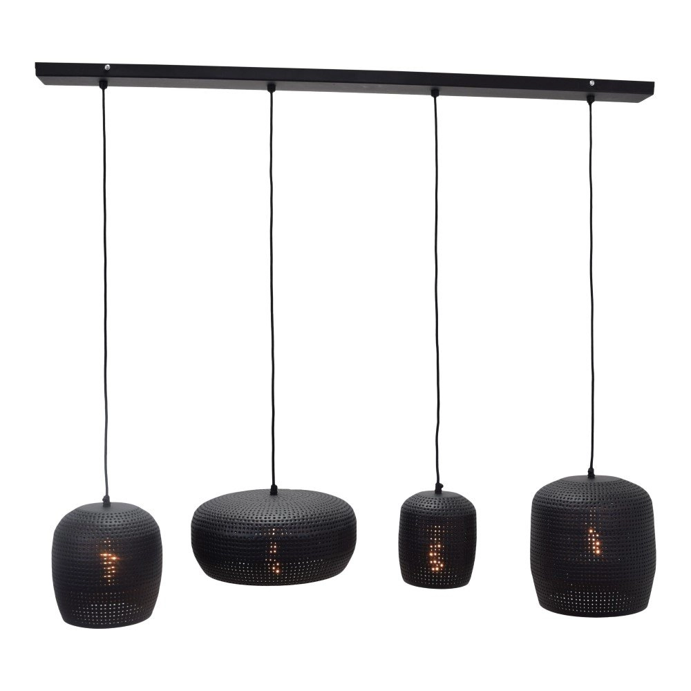 Hängelampe Fez 4-Licht 120 cm schwarz Urban Interiors 8719325467703