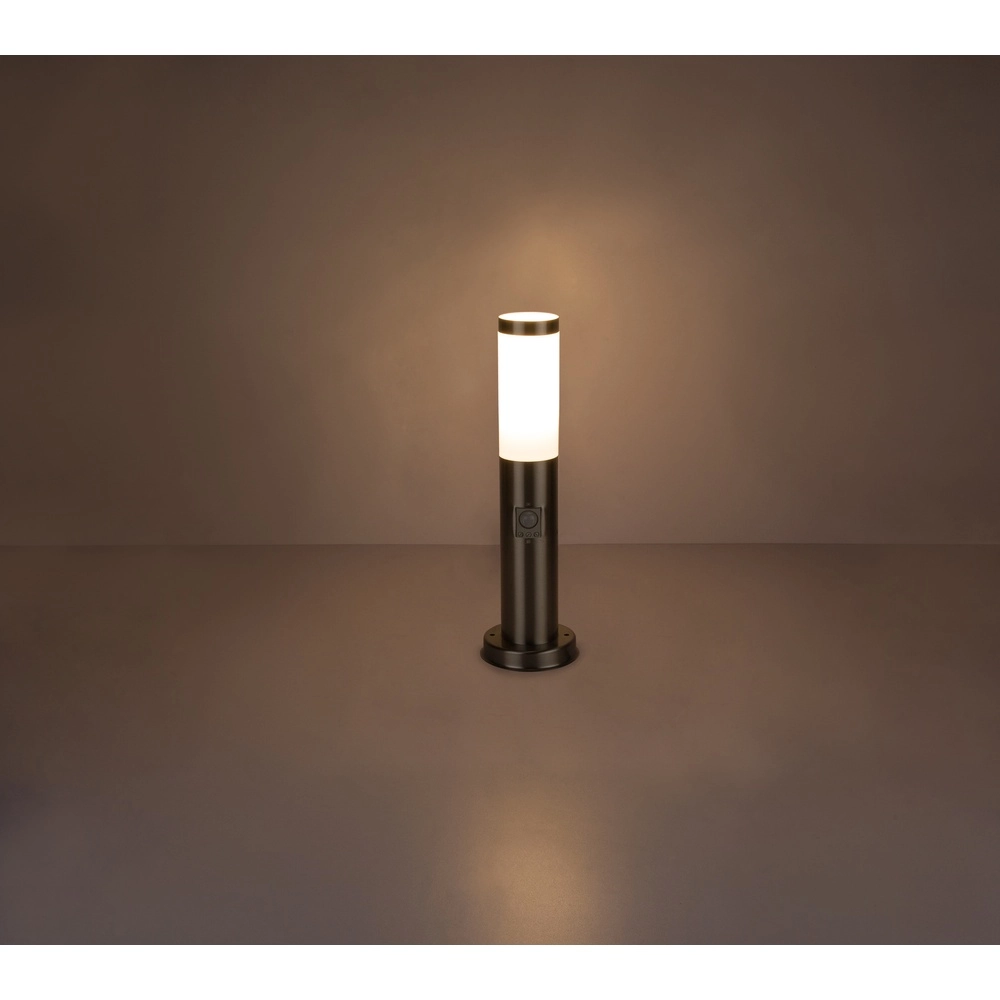 Gartenlampe Boston Led Edelstahl mit Weiß und Sensor Globo 9007371311972