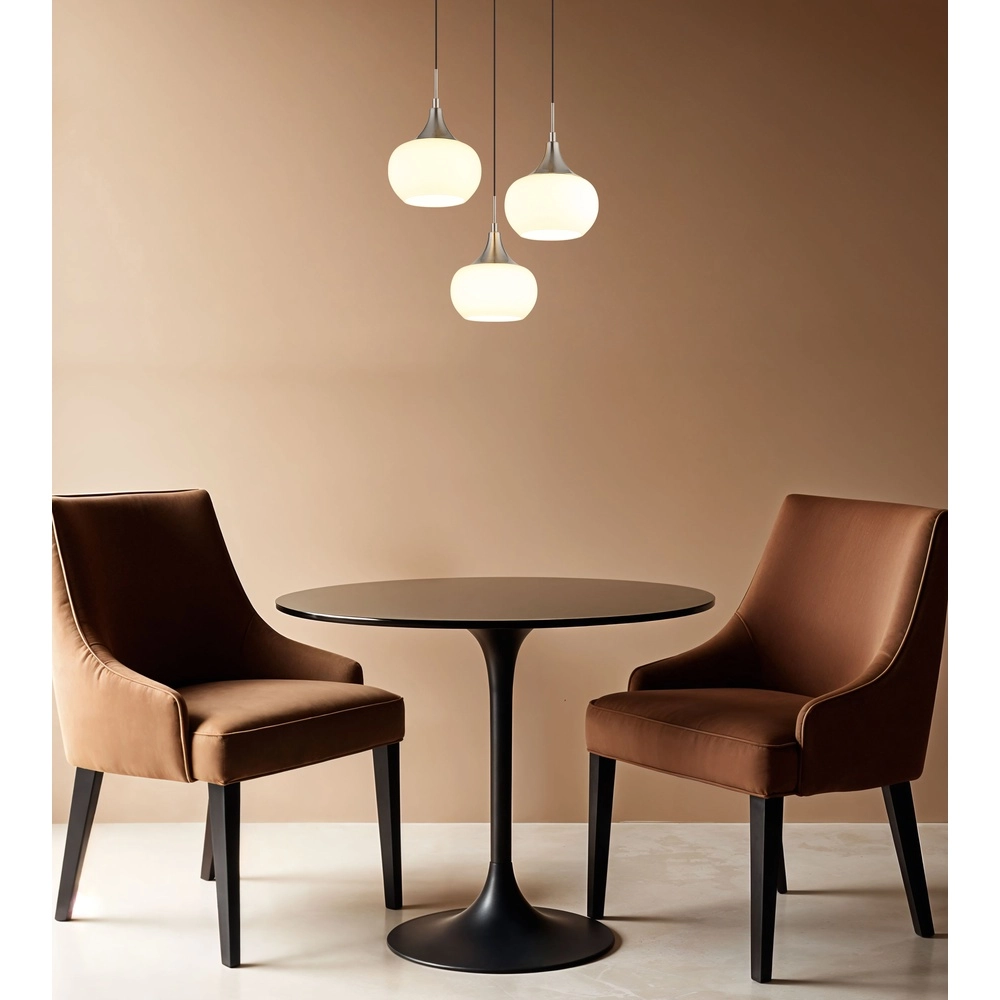 Design-Pendellampe Lui 3-Leicht-Nickel Globo 9007371589593
