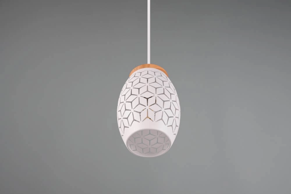 Weiße Hängelampe Bidar Design Trio 4017807574913