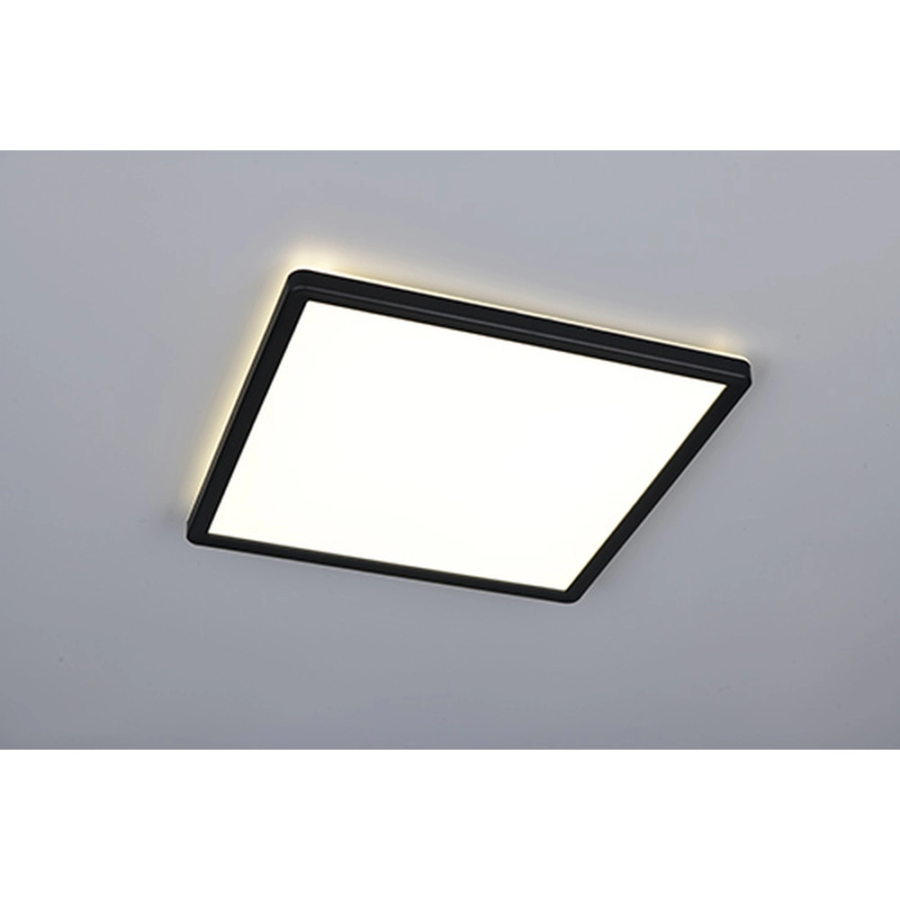 Quadratische Deckenlampe Emra Schwarz 29 cm Trio 4017807704181