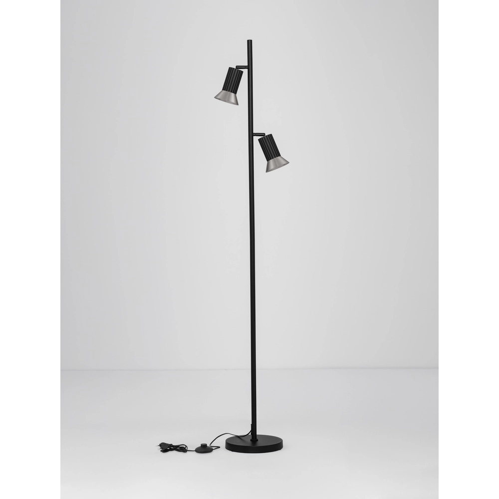Design-Stehleuchte Luvia schwarz mit bronze Lyora 5212017475626