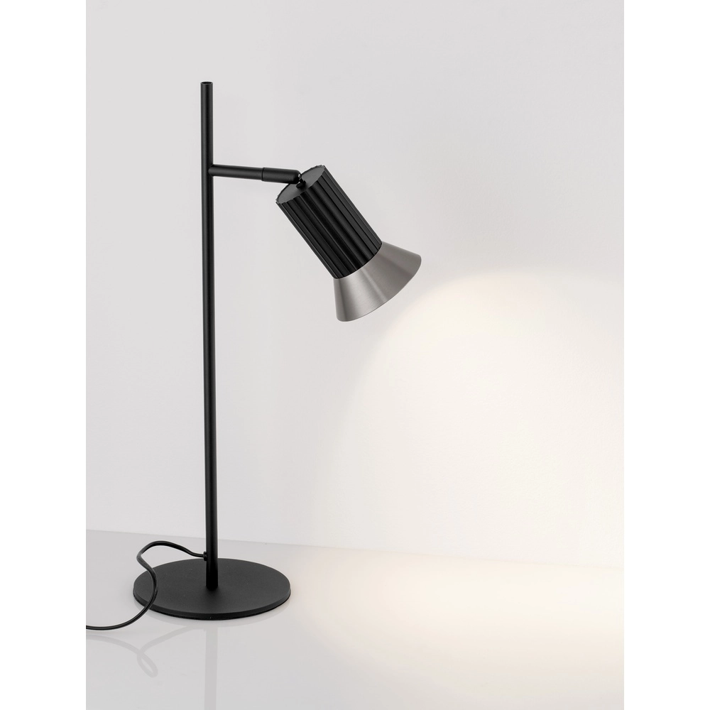 Design-Tischleuchte Luvia schwarz mit bronze Lyora 5212017475602