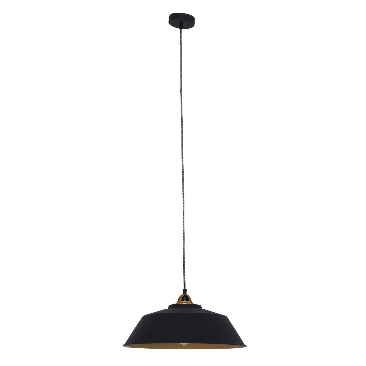 Pendelleuchte Mexlite schwarz mit gold Steinhauer 8712746114706