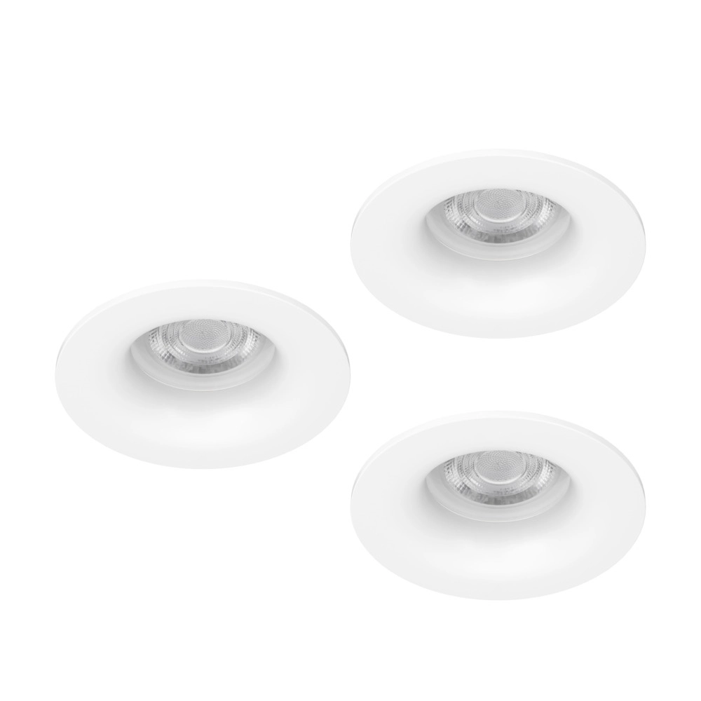 Set mit 3 Einbaustrahlern Salabate weiß Ø 8,8cm IP65 Eglo 9008606358885
