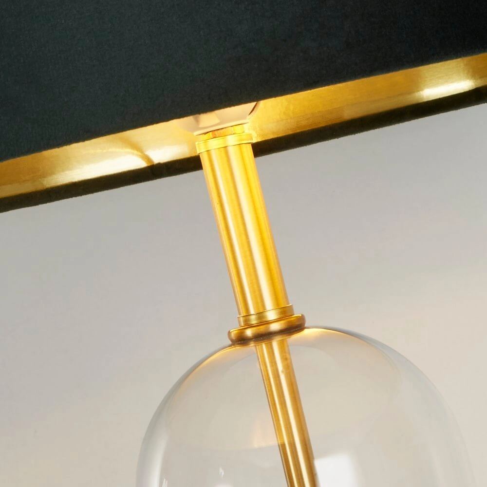 Tischlampe Oxford mit grüner Haube Searchlight 5053423256818