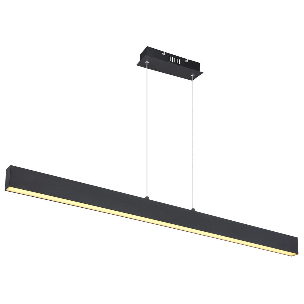 Elegante Pendellampe Verena Schwarz 121 cm