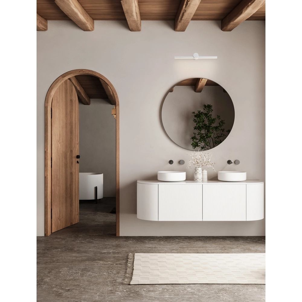 Design-Wandleuchte Breggo weiß 61cm Lyora 5212017447395