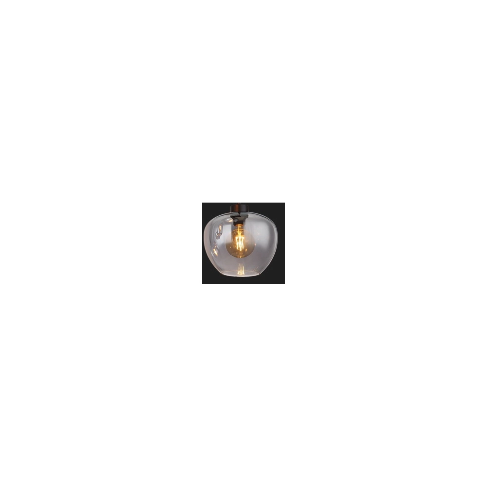 6-Licht Pendellampe Matt Schwarz mit Rauchglas Globo 9007371454259