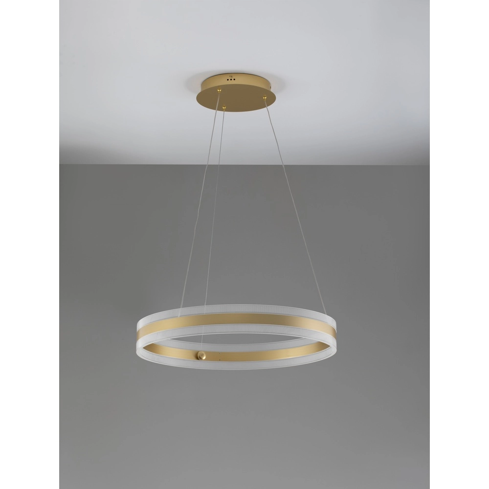Pendelleuchte Agos Design gold Ø 60cm Lyora 5212017439352