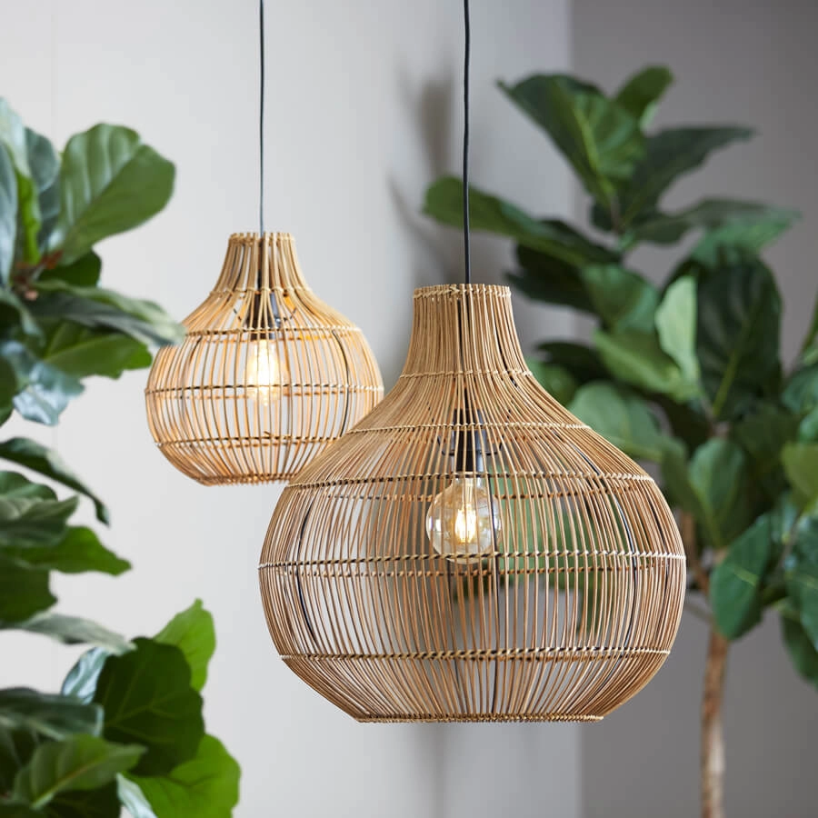 Pendelleuchte Pacino Rattan Ø 40cm Light & Living 8717807614546