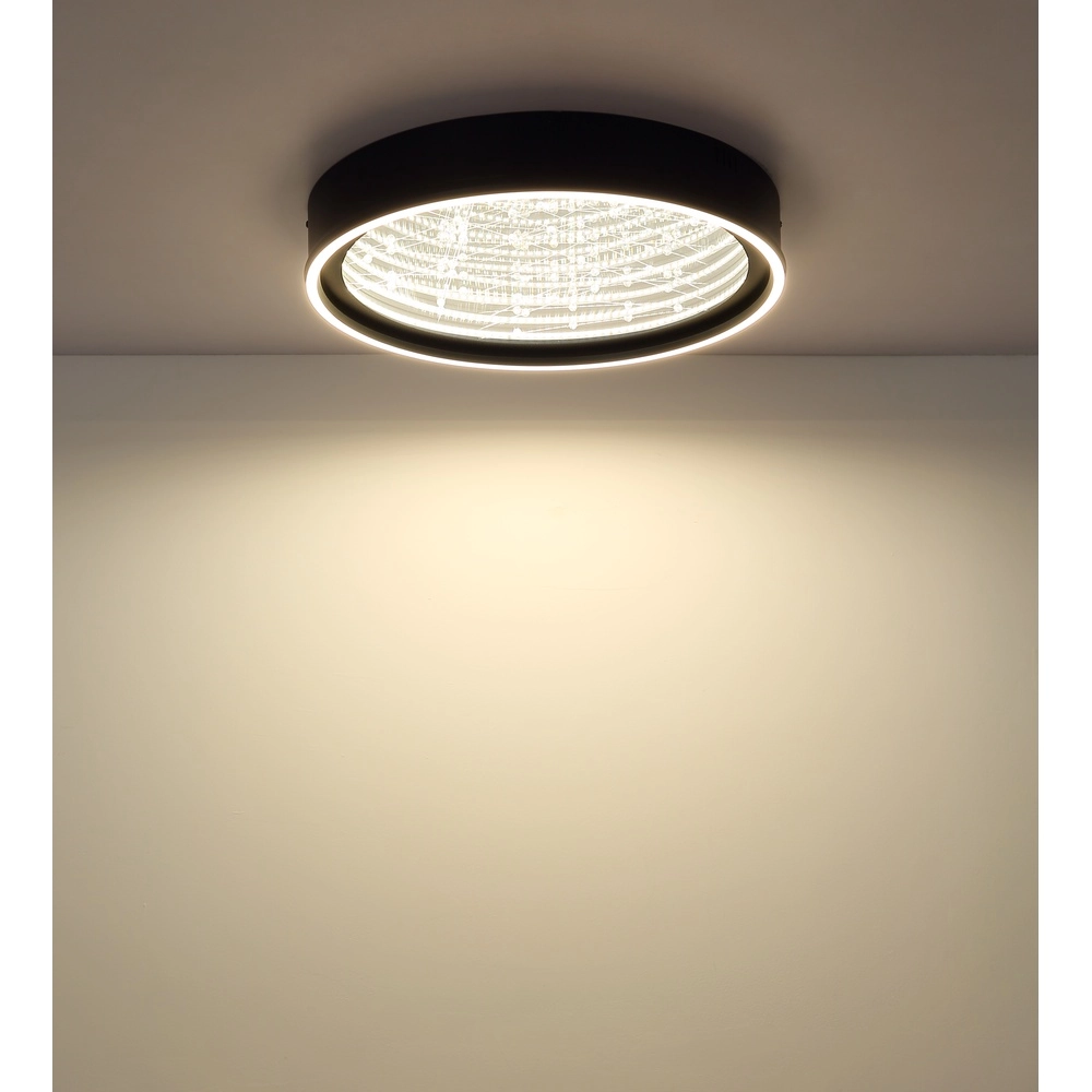 Schwarze Deckenlampe Mirrora Ø 51,5 cm Globo 9007371575848