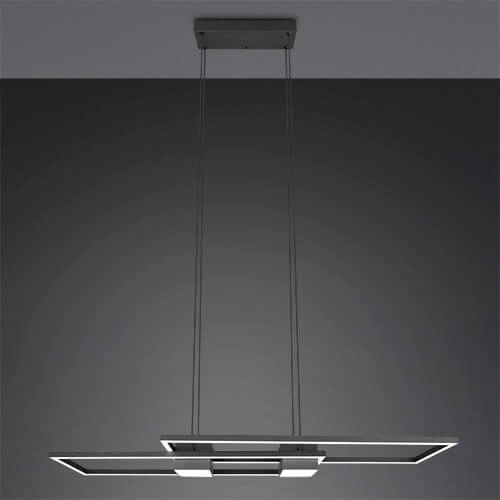 LED-Hängelampe Büro Albany Schwarz Trio 4017807610345