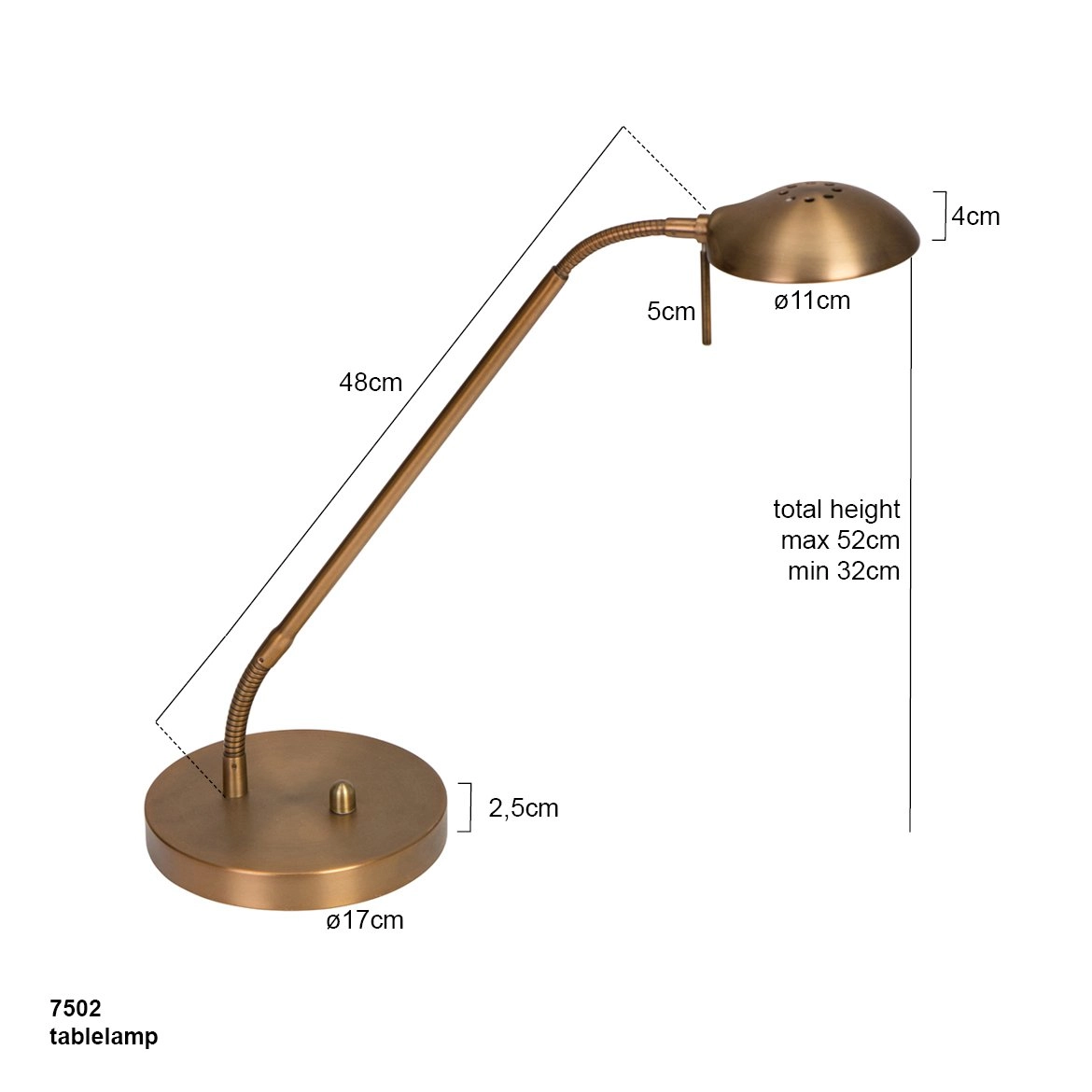 LED Schreibtischlampe Mexlite Steinhauer 8712746096385
