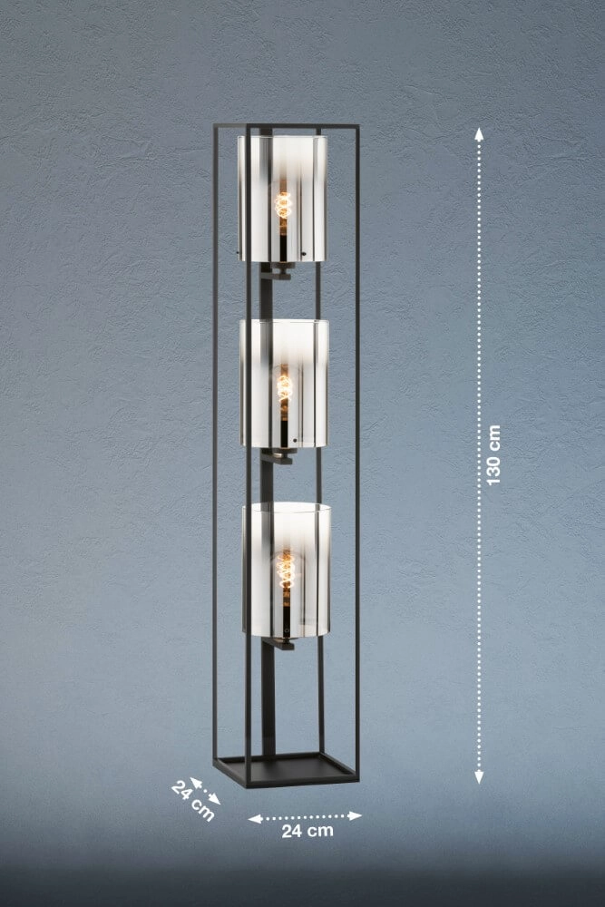 Stehlampe Samu Rauchglas Fischer & Honsel 4003694404198
