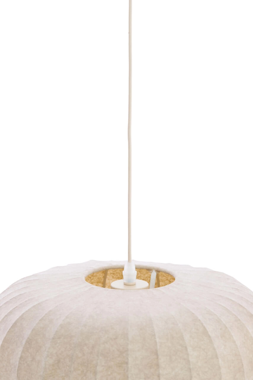 Japandi Pendelleuchte Lexa creme Ø 35cm Light & Living 8717807756840