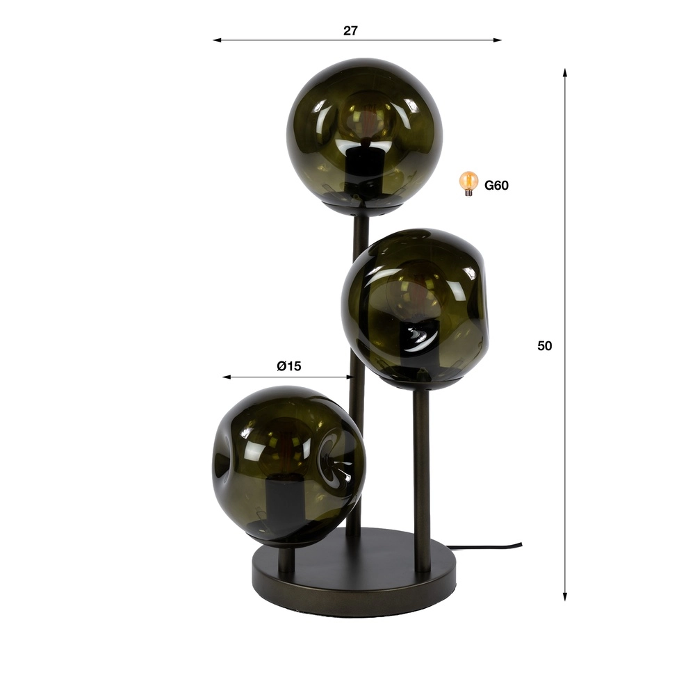 Design-Tischlampe Stellar Sienna Brown Lyora 8716803515079
