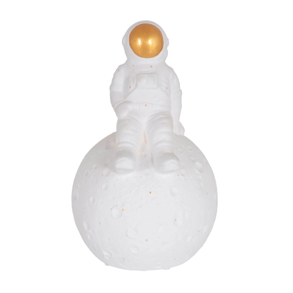 Weiße Tischlampe Jazz aus Gips Steinhauer 8712746146882