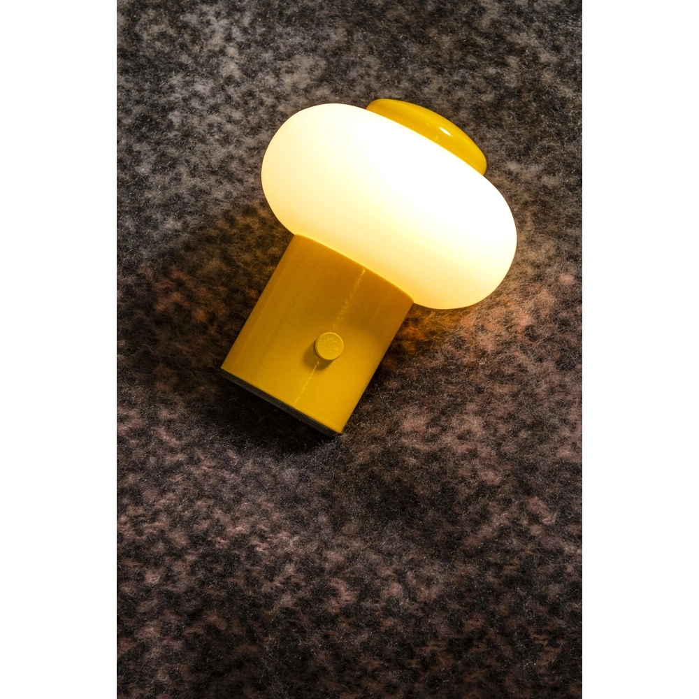 Wiederaufladbare Tischlampe Gustav Gelb Lucide 5411212442055