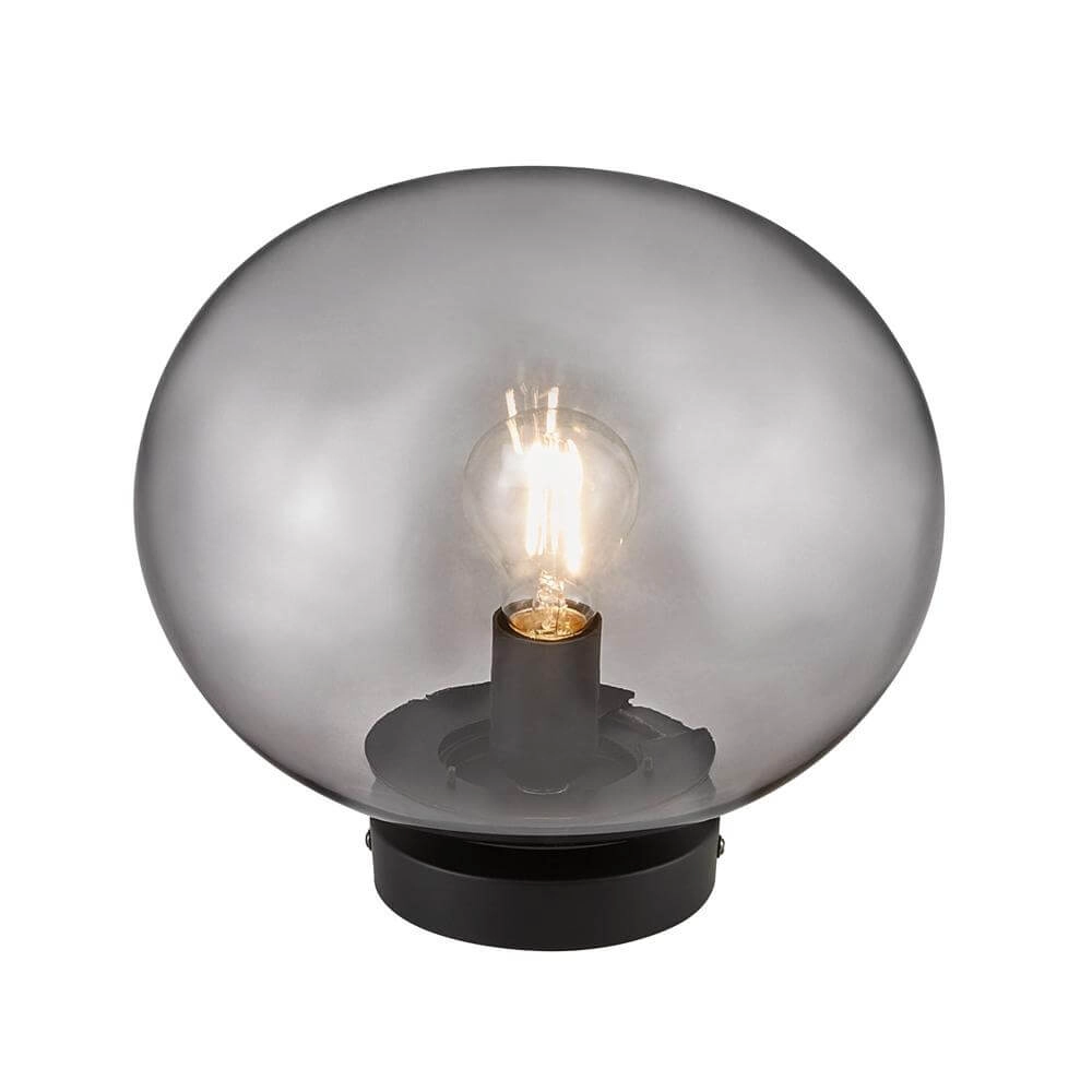 Deckenleuchte aus Glas Alton schwarz mit Rauchglas