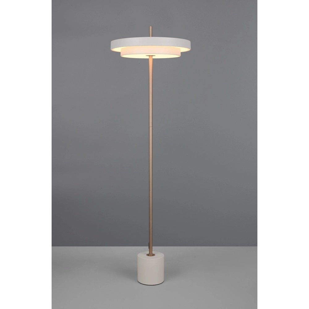 Moderne Stehleuchte Keaton weiß Trio 4017807655933