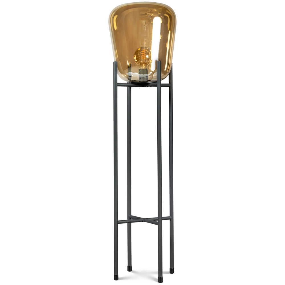 Stehlampe Benn Gold schwarz mit gold