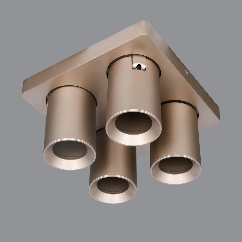 4-flammiger Aufbaustrahler Megano Champagner Artdelight 8720701103498