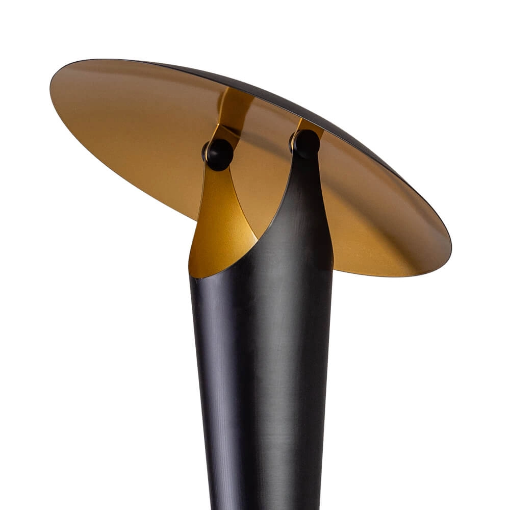 Moderne Stehlampe The Britt schwarz mit gold ETH 8720195304449