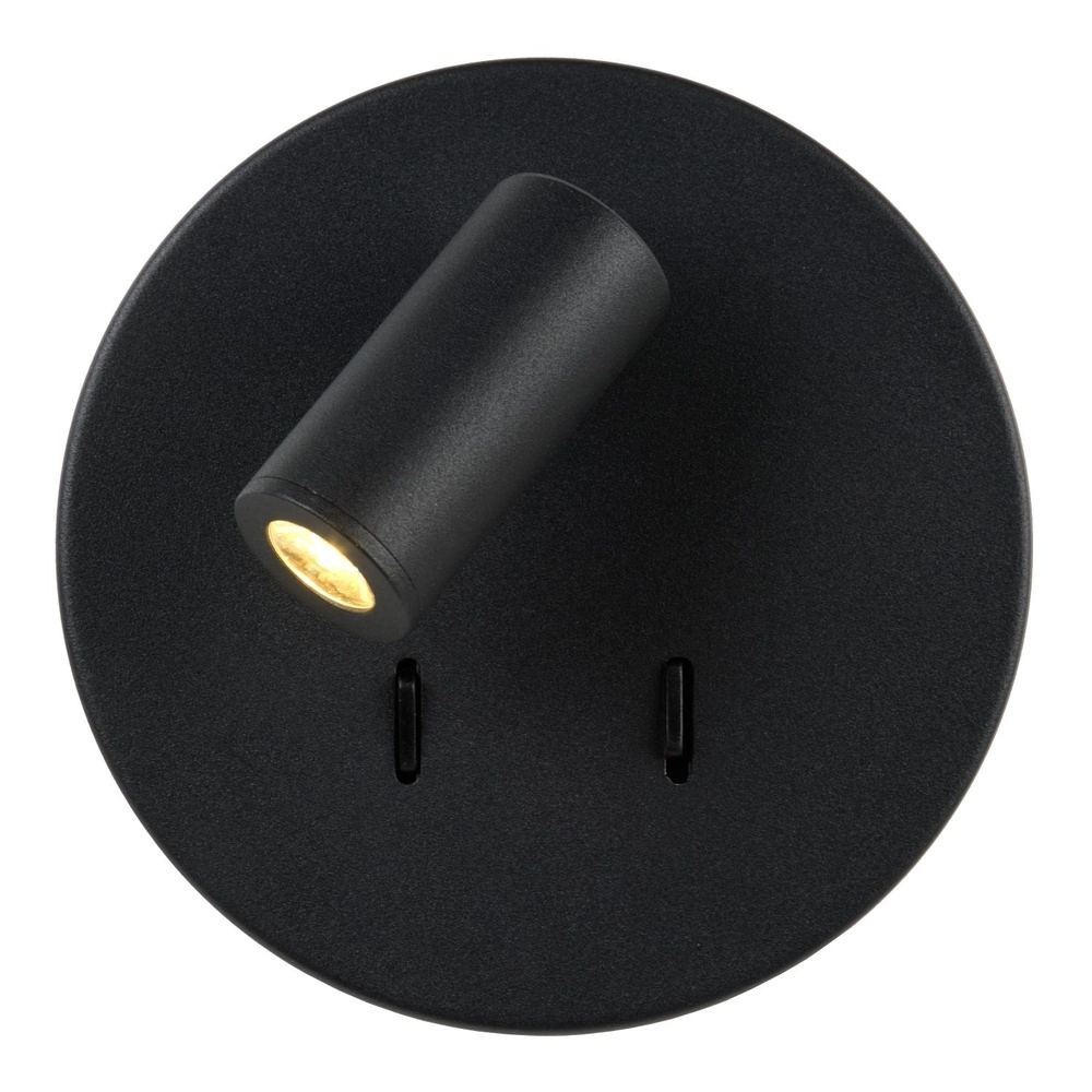 Nachttischlampe Bentjer Schwarz Lucide 5411212791641