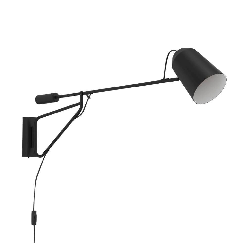 Schwarze Leselampe Loreto 1