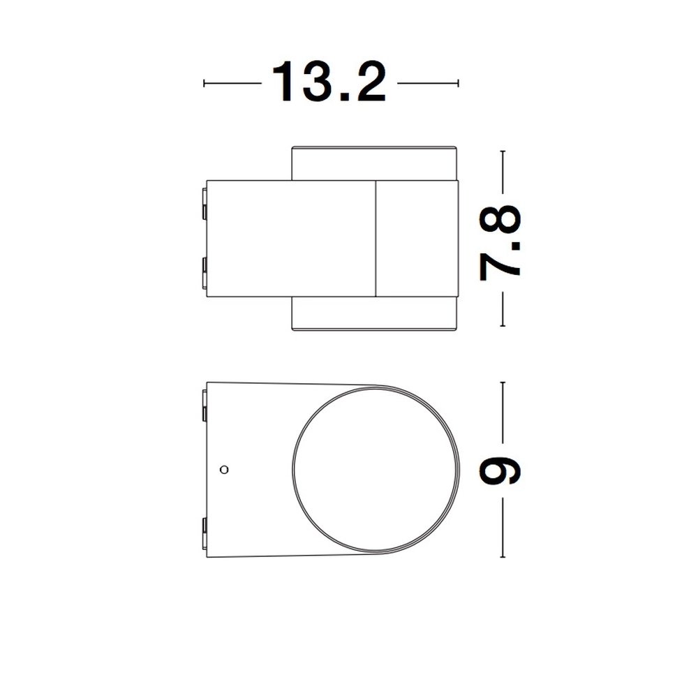 Schlanke Wandleuchte Nus Schwarzes Doppelzimmer Lyora 5212017425959