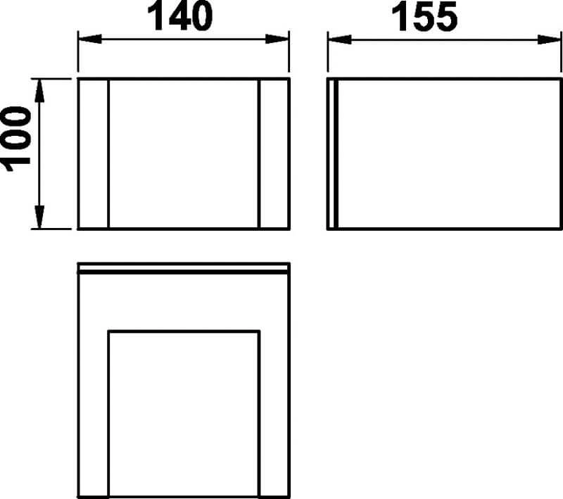 LED Wandleuchte Padestal 14cm Albert 4007235203325