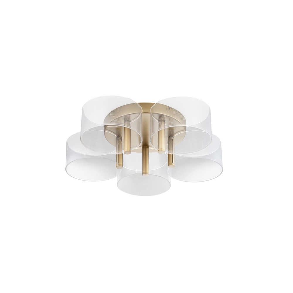 Design-Deckenleuchte Gatlin gold Ø 56cm Lyora 5212017433503