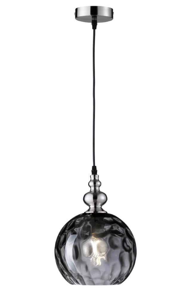Hängelampe aus Glas Uller mit Rauchglas
