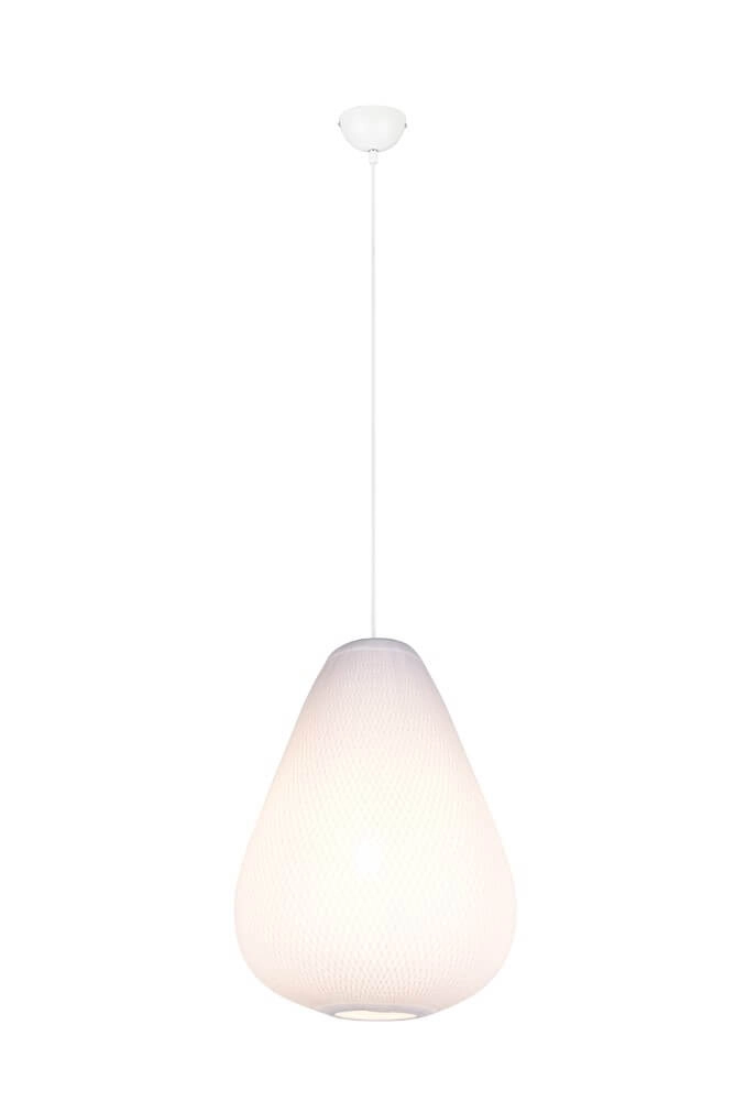 Weiße Design-Pendelleuchte Janine Ø 48cm Trio 4017807637663