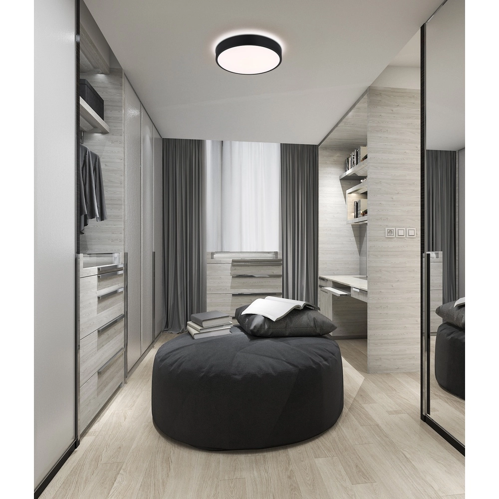 Design-Deckenlicht Nielsen schwarz Ø 33,2 cm Globo 9007371572670