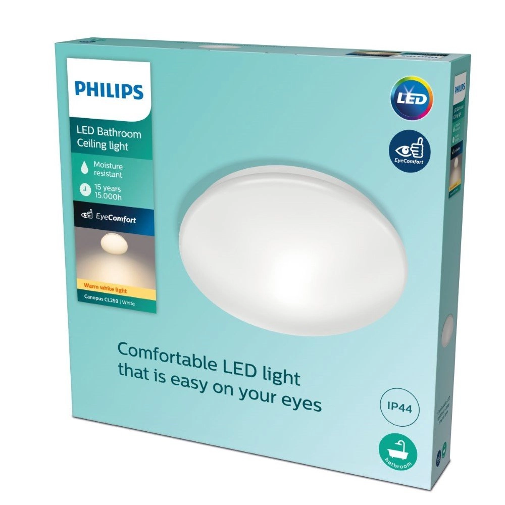 Badezimmer Deckenleuchte Canopus Ø 39cm Philips 8718699777296