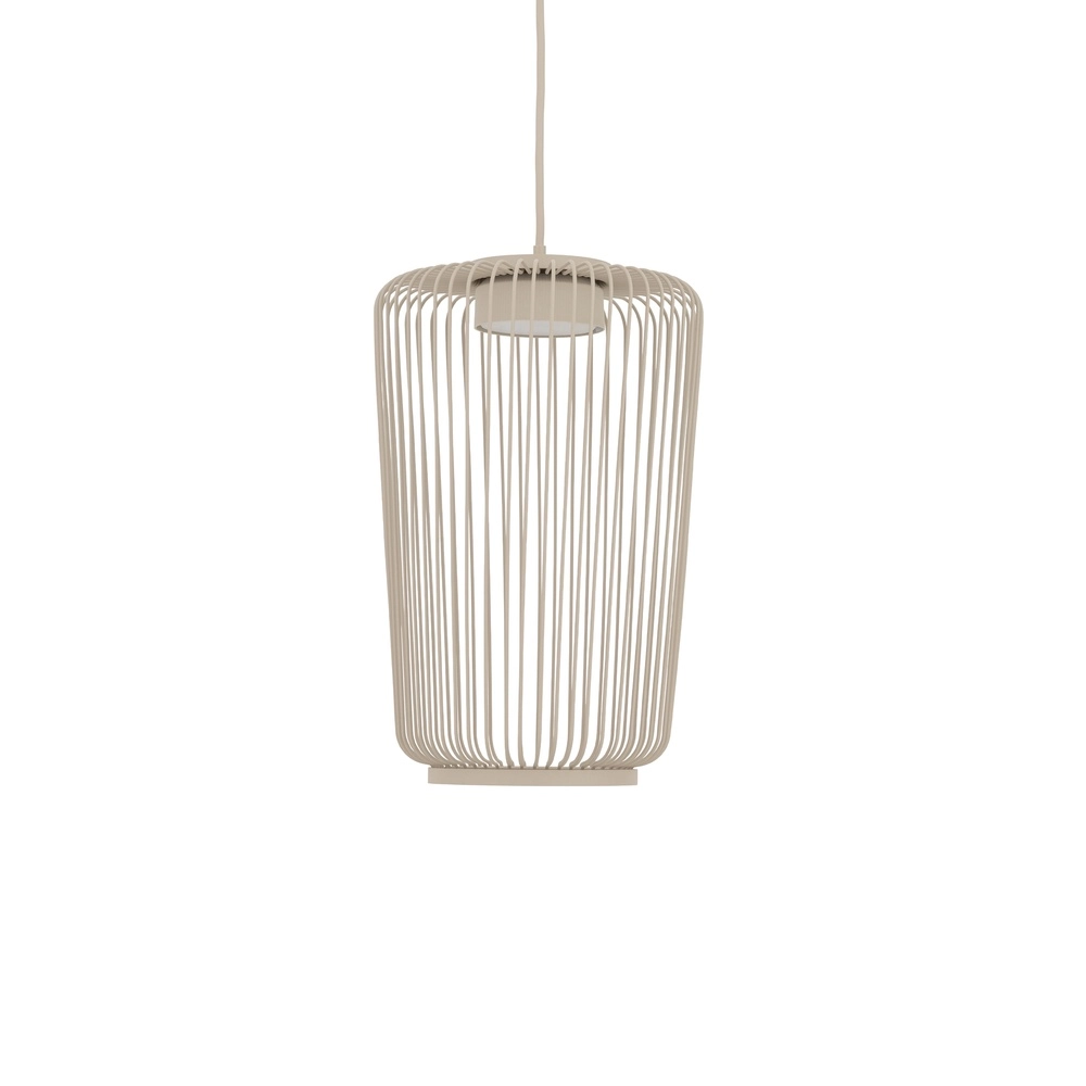 Käfiglampe Kenai sandbraun Ø 20 cm Lyora 5903139122221