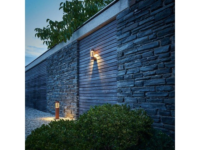 LED Gartenleuchte Slots 45 46cm rostbraun SLV 4024163150866