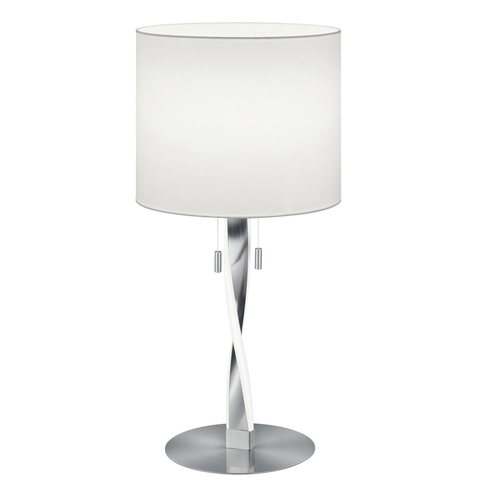 Tischlampe Nandor 62 cm metallic-grau Trio 4017807380453