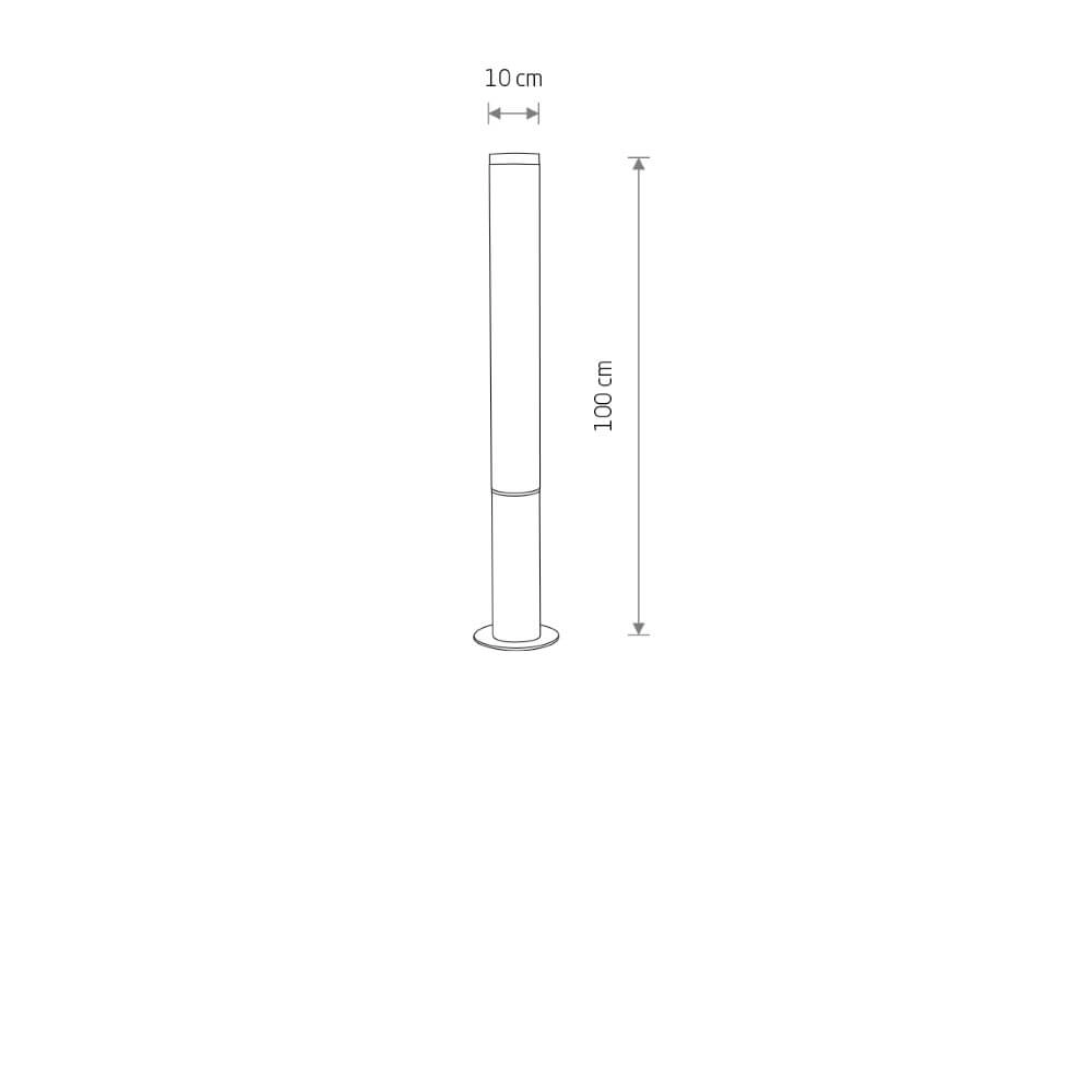 Schlanke Gartenleuchte Mia M LED 100cm Lyora 5903139113748