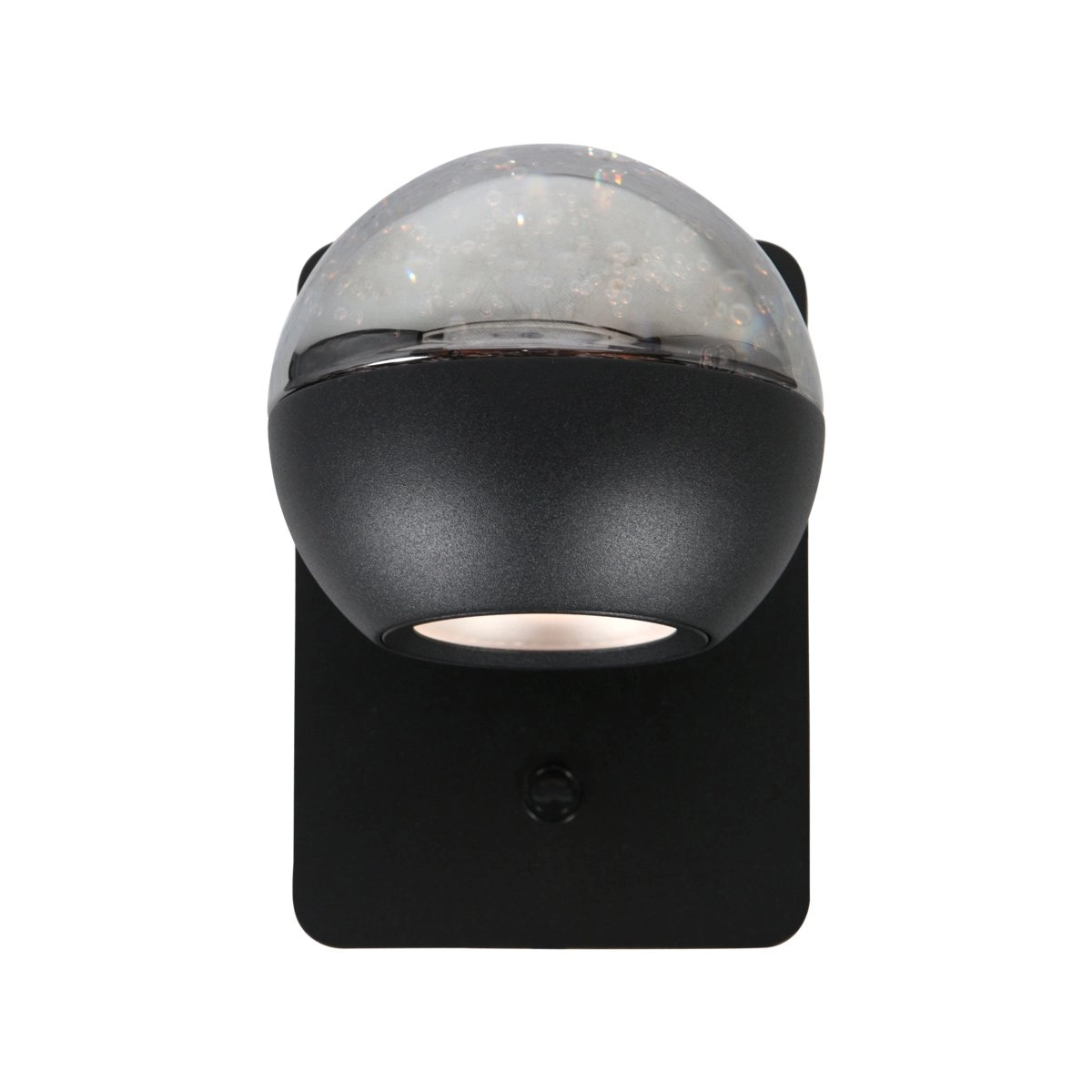 LED-Wandlampe Belluno Schwarz mit Glas – dimmbar Steinhauer 8712746183948