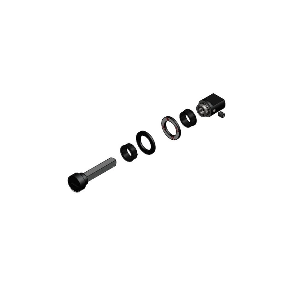 Verschluss der Toilette Tira Kleine Rosette schwarz rund Intersteel 8714186518816