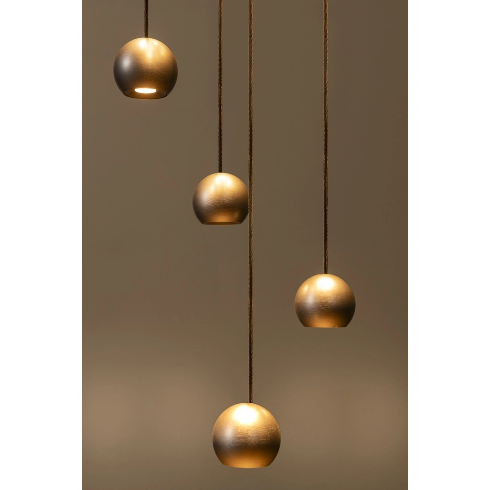 Design vide Pendellampe Montana 16-helles Kaffeebraun Premium by Lucide 5411212680174