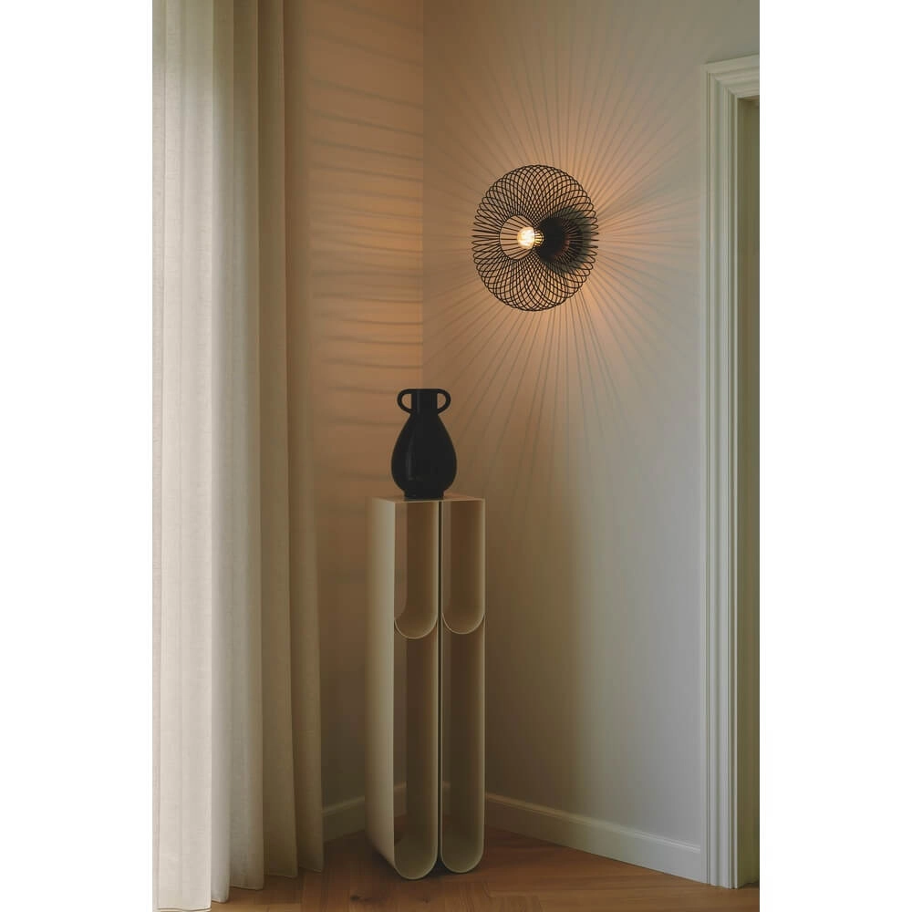 Deckenleuchte mit Lamellen Beroni schwarz Ø 40cm Nordlux 5704924018473