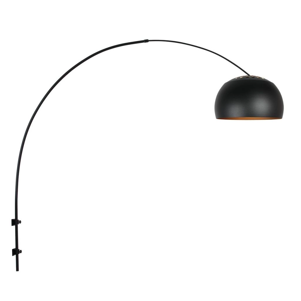 Schwarze Wandlampe Globe Black